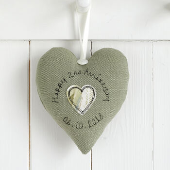 Personalised Emerald 55th Anniversary Heart Gift, 3 of 6