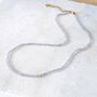 Labradorite Skinny Gemstone Beaded Necklace, thumbnail 4 of 7