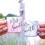 Personalised Mr And Mrs Marble Mugs, thumbnail 2 of 6