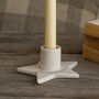 Send With Love Ceramic Star Candlestick Holder, thumbnail 1 of 3