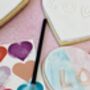 Edible Paint Your Own Biscuits Loveheart Gift Set, thumbnail 4 of 6