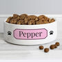 Personalised Name Plaque Dog Bowl, thumbnail 1 of 3