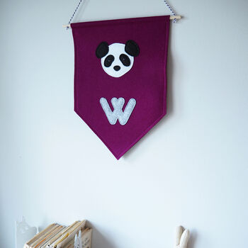 Personalised Panda Pennant Flag, 5 of 6