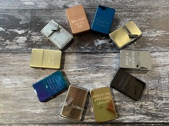 Personalised Engraved Matte Gold Lighter, 9 of 9