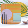 Set Of Coasters With Abstract Painting Designs, thumbnail 7 of 11