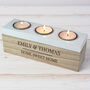 Personalised Classic Triple Tea Light Box Tealight Hold, thumbnail 7 of 12