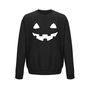 'Pumpkin Face' Halloween Unisex Sweatshirt Jumper, thumbnail 8 of 10