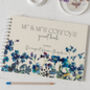 Watercolour Forget Me Nots Floral Wedding Guest Book, thumbnail 1 of 7