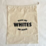 Set Of Four Wash Me Laundry Bags – Darks, Lights, Colours And Whites – Stylish Cotton Storage Solution, thumbnail 3 of 8