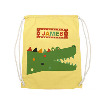 Personalised Crocodile Pe Kit Bag, 5 of 12