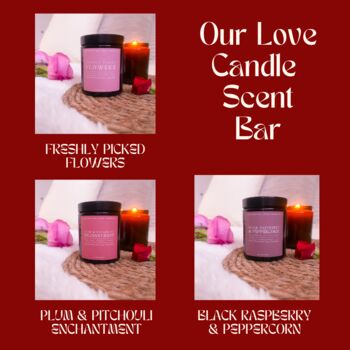 Personalised Couples Valentine's Candle Gift Set, 6 of 7