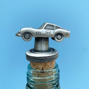 Pewter Sports Car Bottle Stopper, 4 of 4