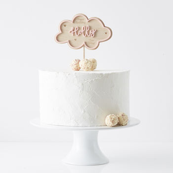Personalised Clouds Birthday Cake Topper, 6 of 7