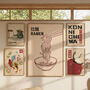 Japanese Food Kitchen Prints | Set Of Three Sushi, Ramen And Gyoza Art, thumbnail 9 of 12