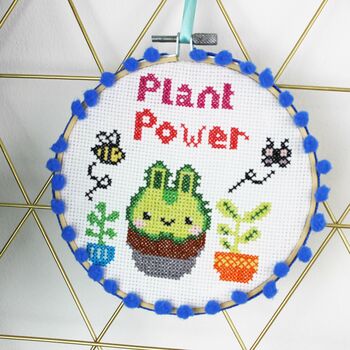 Plant Power Cross Stitch Kit, 4 of 9
