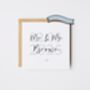 Personalised Wedding Card / Couple To Be Moss Green Card *Colour Options, thumbnail 4 of 6