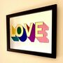 Inlaid Rainbow Mirror Love Sign, thumbnail 4 of 6
