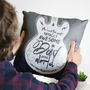 Personalised Totally Awesome Dad Guitar Cushion, thumbnail 2 of 4