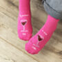 My Partner In Wine Personalised Socks, thumbnail 1 of 8