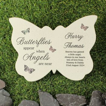 Personalised Memorial Butterflies Plaque, 4 of 4