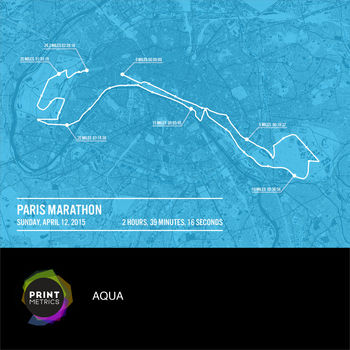 Personalised Paris Marathon Poster, 10 of 12