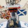 Personalisable Edinburgh Scotland Themed 3D Greeting/Gift Card, thumbnail 2 of 7