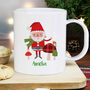 Personalised Christmas Toadstool Santa Plastic Mug, thumbnail 1 of 4