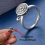 Adjustable Buddhist Tibetan Spinner Prayer Ring, thumbnail 8 of 8