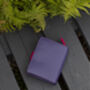 Personalised Purple Small Leather Purse Wallet Rfid Protected, thumbnail 4 of 9