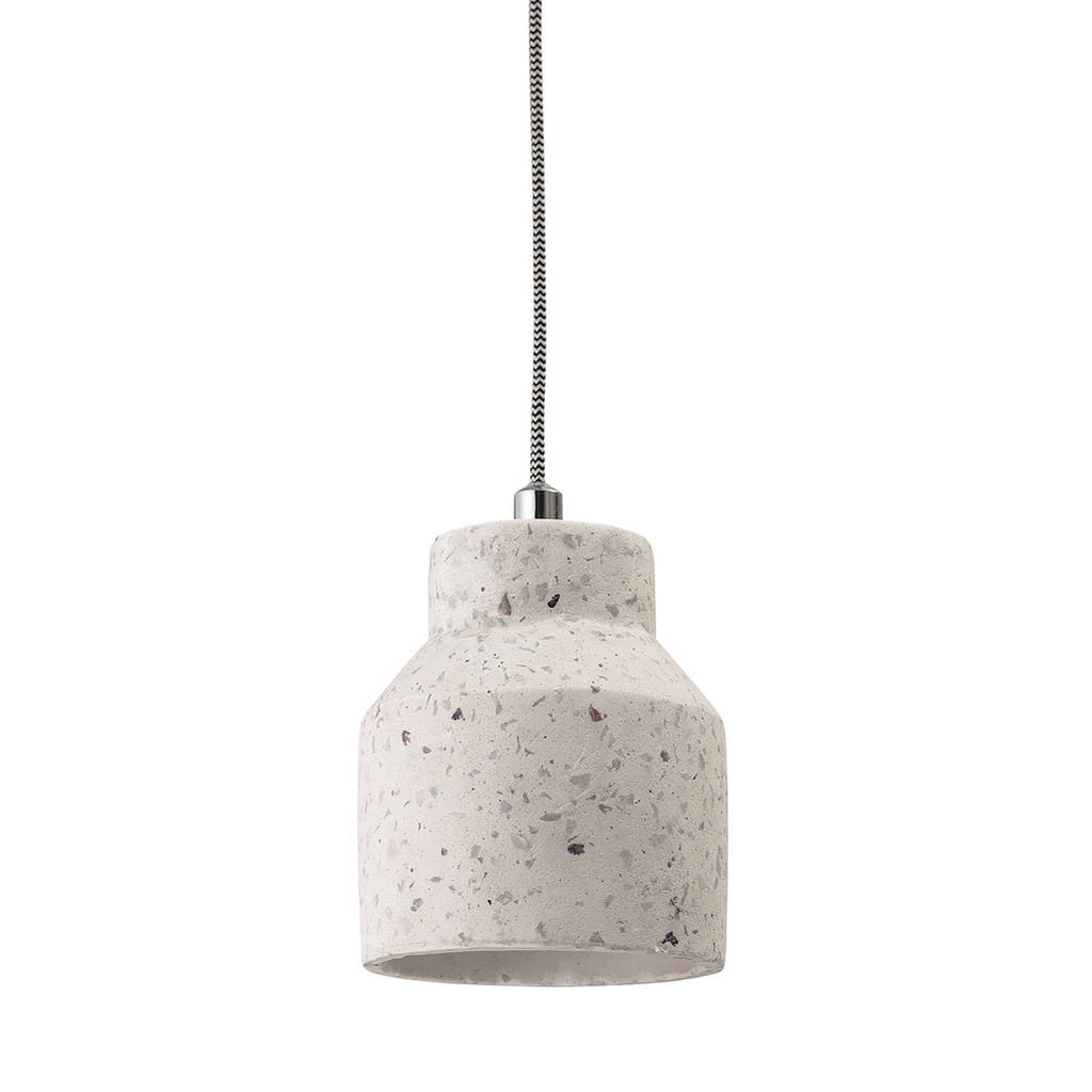 terrazzo concrete pendant light by idyll home