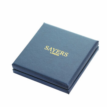 Personalised Sterling Silver Plain Oval Cufflinks, 4 of 4