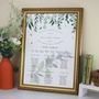 Green And White Botanical Wedding Table Plan, thumbnail 3 of 6