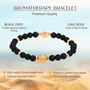 Aromatherapy Black Onyx Bracelet With Mystic Aura Essential Oil Set, thumbnail 4 of 5