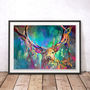 Woodland Stag By Sue Gardner Fine Art Print, thumbnail 1 of 3