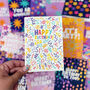 Colourful 'Happy Birthday!' Pattern Card, thumbnail 1 of 5