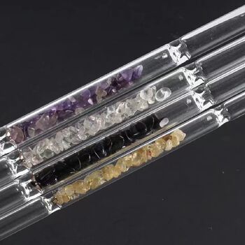 Reusable Glass Straw With Healing Crystals, 4 of 10