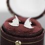 Sterling Silver Angelfish Stud Earrings, thumbnail 4 of 9