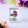 The Flower Market Three Pink Flowers In Resin, thumbnail 1 of 4