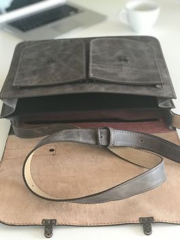 Leather Satchel Messanger Bag, 4 of 4