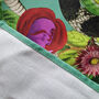 Snake, Rose And Thistle Print Organic Cotton Tea Towel, thumbnail 5 of 7