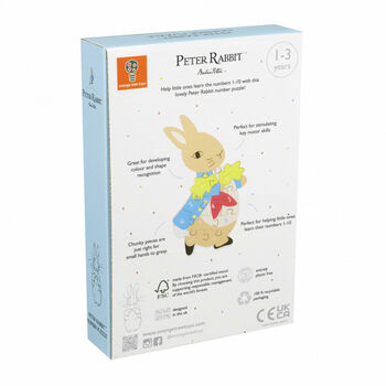 Peter Rabbit Wooden Number Puzzle, 3 of 3