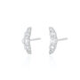 Sparkling Helix Stud Earrings, thumbnail 3 of 4