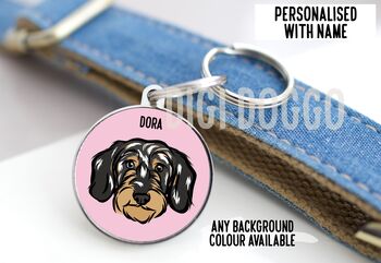 Wire Haired Dachshund ID Tag, 3 of 5
