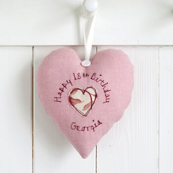 Personalised 18th Birthday Hanging Heart Gift For Her, 3 of 11