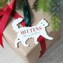 Personalised Cat Silhouette Christmas Decoration, thumbnail 3 of 3