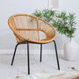 Bamboo Tub Chair Choose White Or Natural, thumbnail 2 of 12