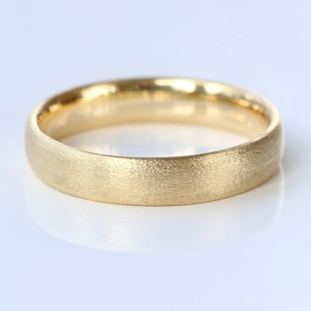 4mm Court Wedding Ring In 18ct Gold By Lilia Nash Jewellery ...