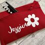 Personalised Child's Name Flower School Pencil Case, thumbnail 2 of 3