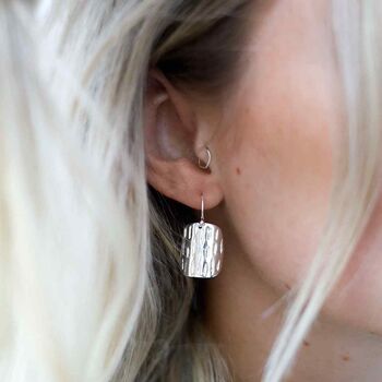 Sterling Silver Birch Earrings, 2 of 5