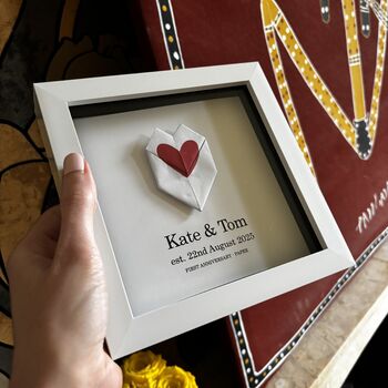 Personalised 1st Anniversary Origami Paper Gift, 3 of 5